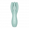 Stimulateur clitoridien et Vibromasseur point G Satisfyer Threesome 3 Vert clair Vert-clair