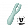 Stimulateur clitoridien et Vibromasseur point G Satisfyer Threesome 3 Vert clair Vert-clair