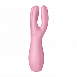 Stimulateur clitoridien et Vibromasseur point G Satisfyer Threesome 3 Rose