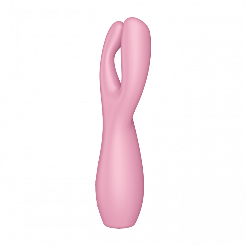 Stimulateur clitoridien et Vibromasseur point G Satisfyer Threesome 3 Rose