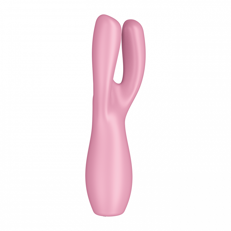 Stimulateur clitoridien et Vibromasseur point G Satisfyer Threesome 3 Rose