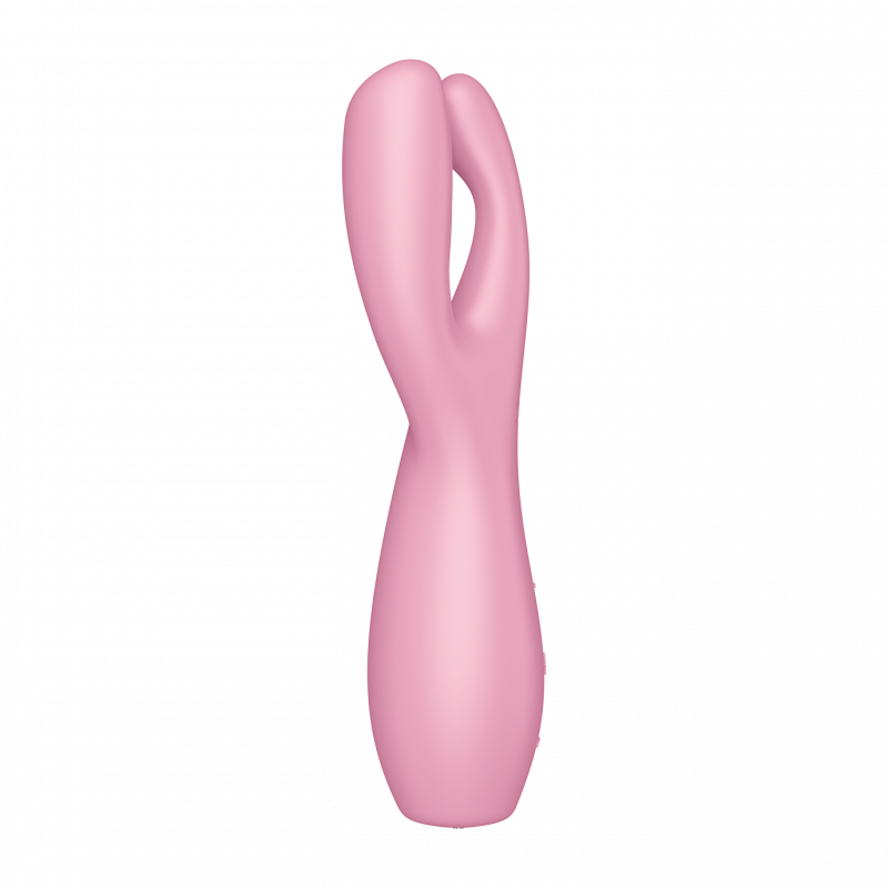 Stimulateur clitoridien et Vibromasseur point G Satisfyer Threesome 3 Rose