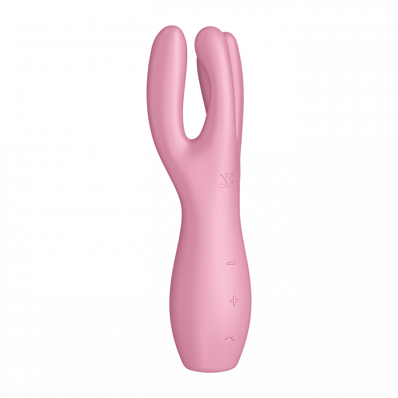 Stimulateur clitoridien et Vibromasseur point G Satisfyer Threesome 3 Rose