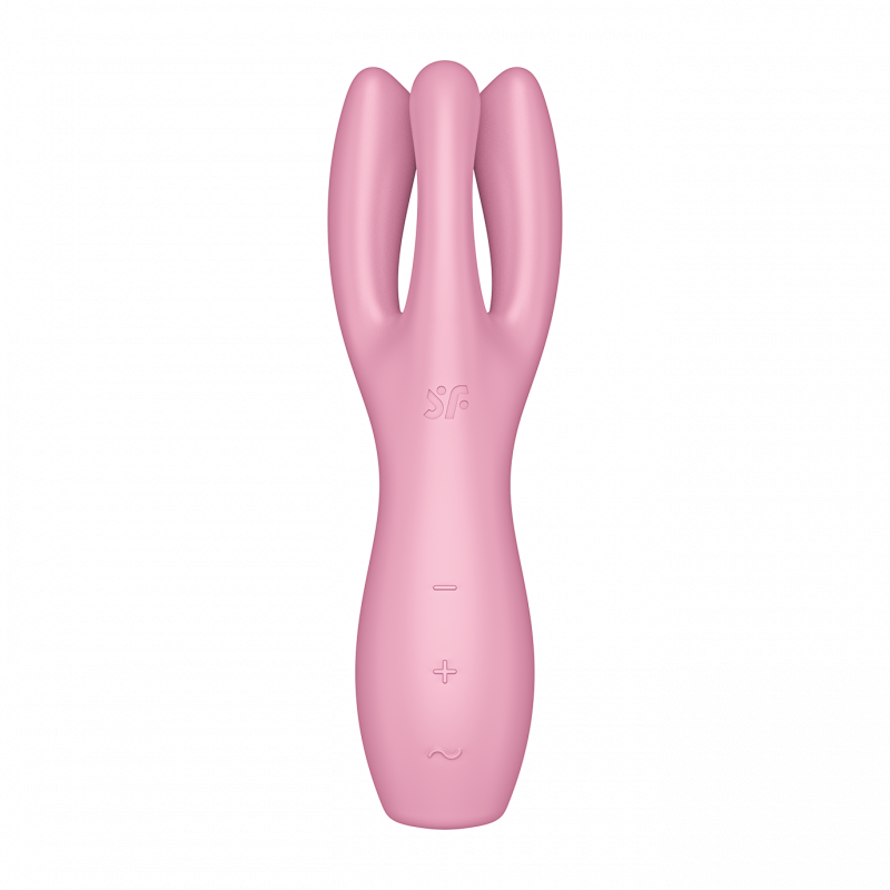 Stimulateur clitoridien et Vibromasseur point G Satisfyer Threesome 3 Rose