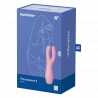 Stimulateur clitoridien et Vibromasseur point G Satisfyer Threesome 3 Rose