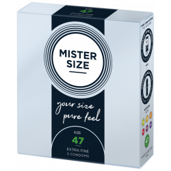 Boîte de 3 préservatifs Mister Size 7 tailles disponibles
