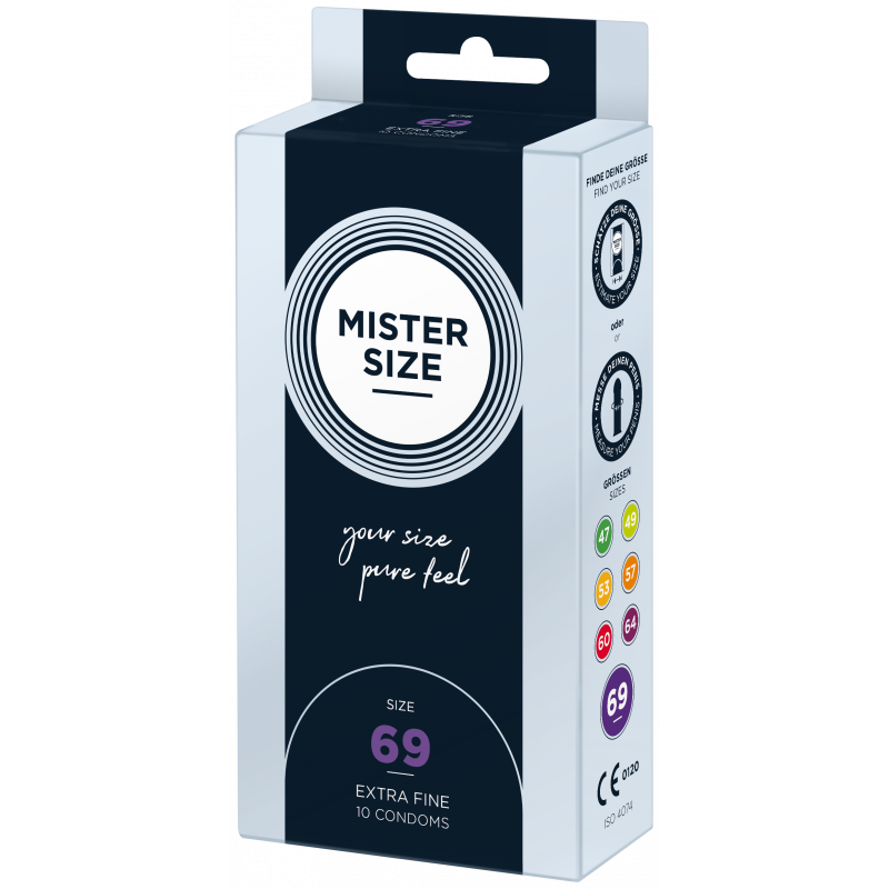 Boîte de 10 préservatifs Mister Size 7 tailles disponibles
