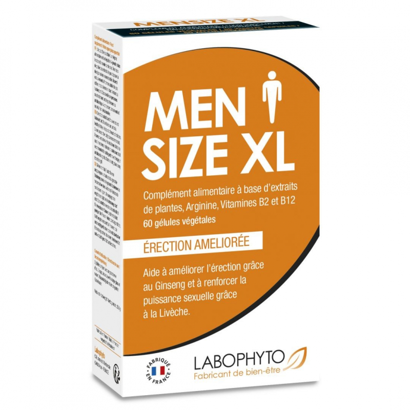 MenSize XL Homme 60 gélules Parfum Nature