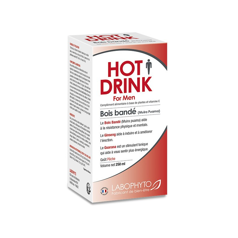 HotDrink Bois bandé Homme 250 ml Parfum Nature