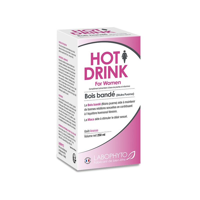 HotDrink Bois bandé Femme 250 ml Parfum Nature