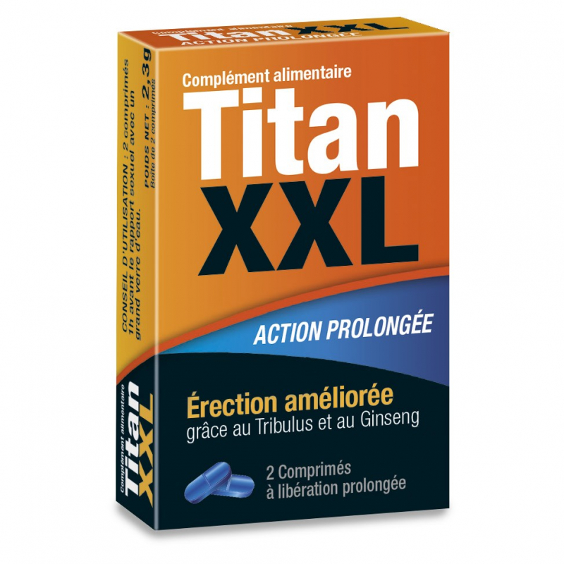 Titan XXL Homme 2 gélules Bleu