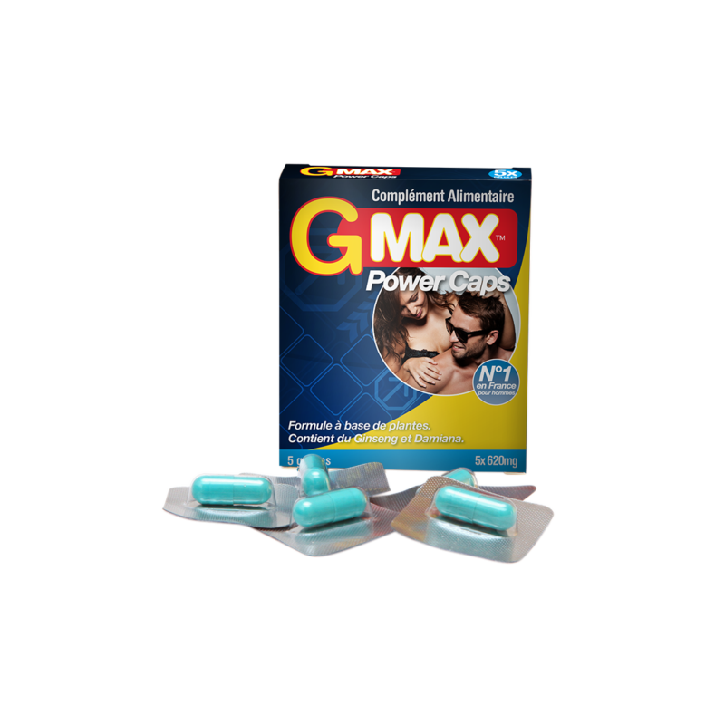 Gmax Power Caps Homme 5 gélules Parfum Nature