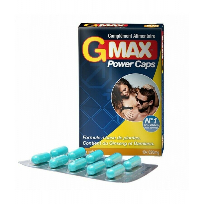 Gmax Power Caps Homme 10 gélules Parfum Nature