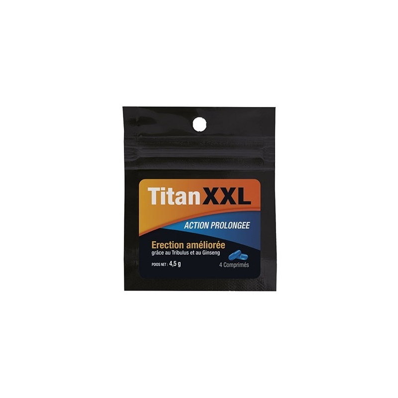 Titan XXL Homme 4 comprimés Bleu