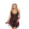Gia Nuisette Noir et Rose