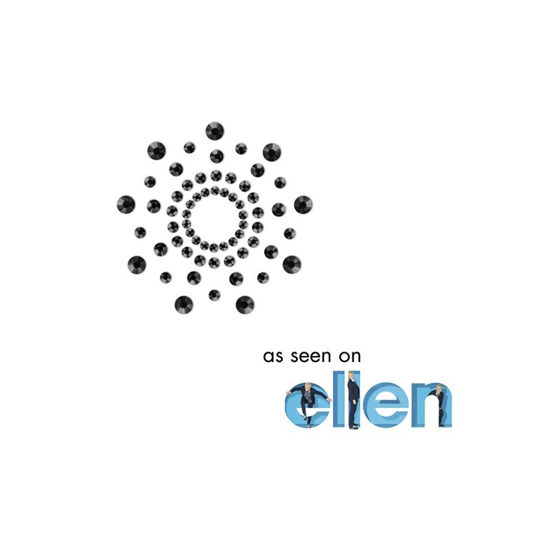 Mimi Bijoux de seins Strass Noir