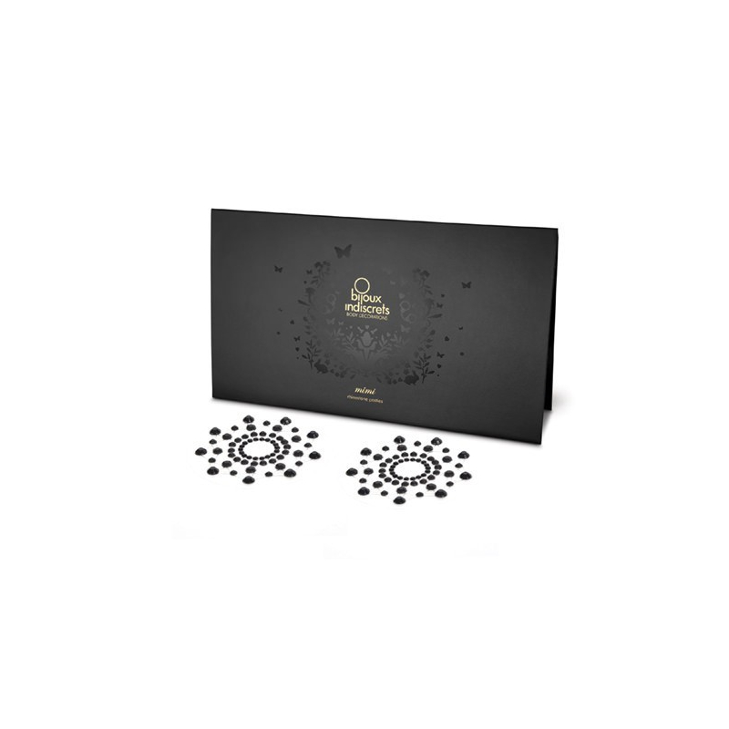 Mimi Bijoux de seins Strass Noir