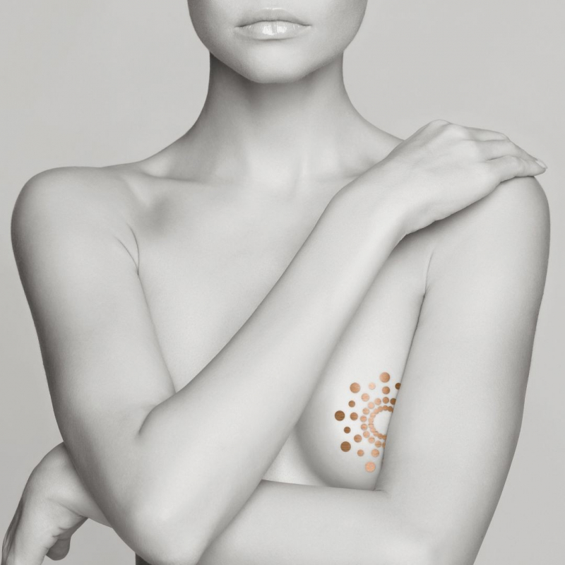 Mimi Kit bijoux de seins effet tatouage Argent