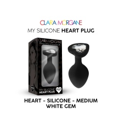 My Silicone Heart Plug Noir