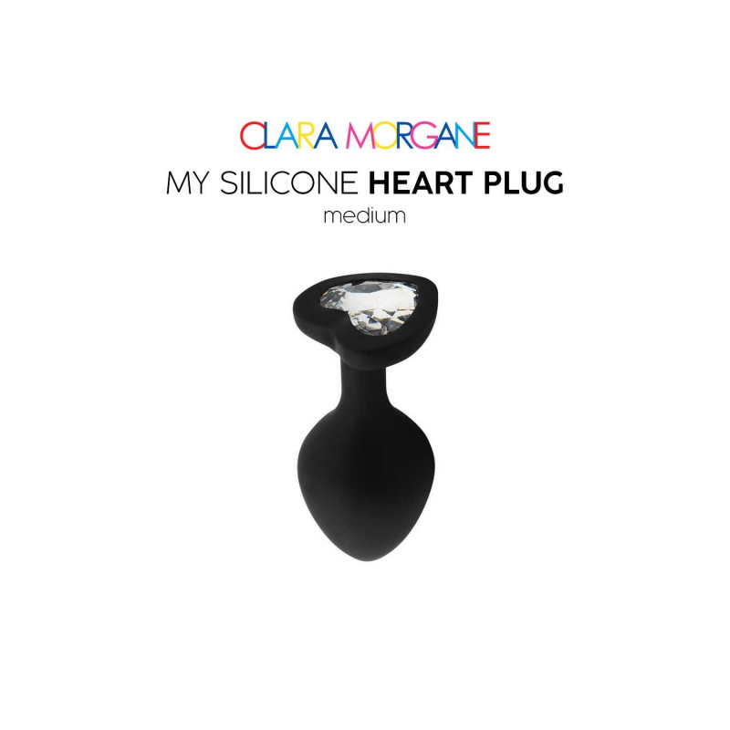 My Silicone Heart Plug Noir