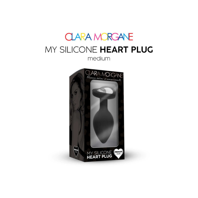 My Silicone Heart Plug Noir