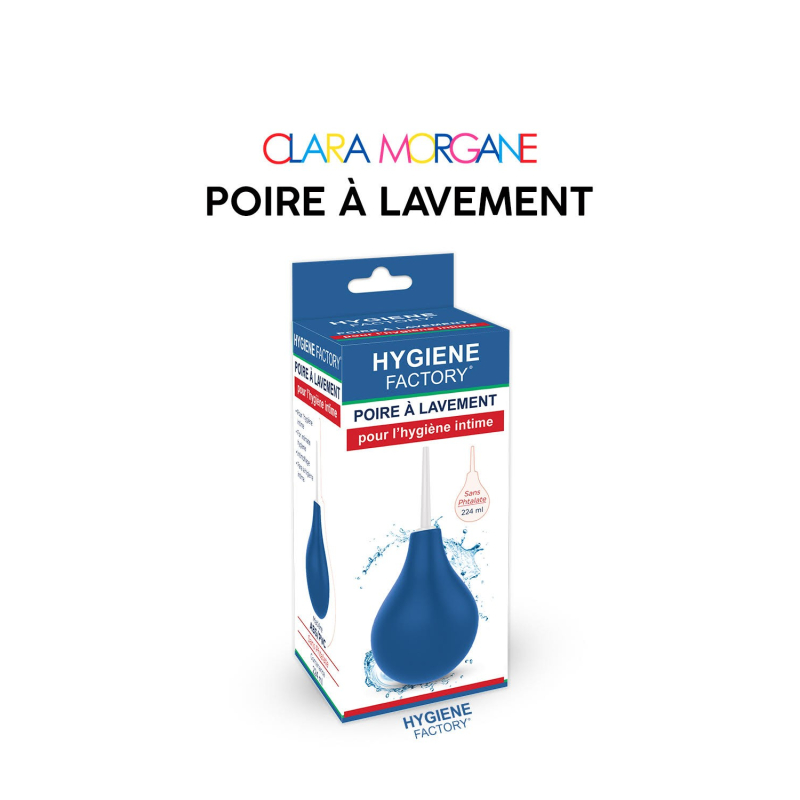 Poire à lavement Clara Morgane Bleue