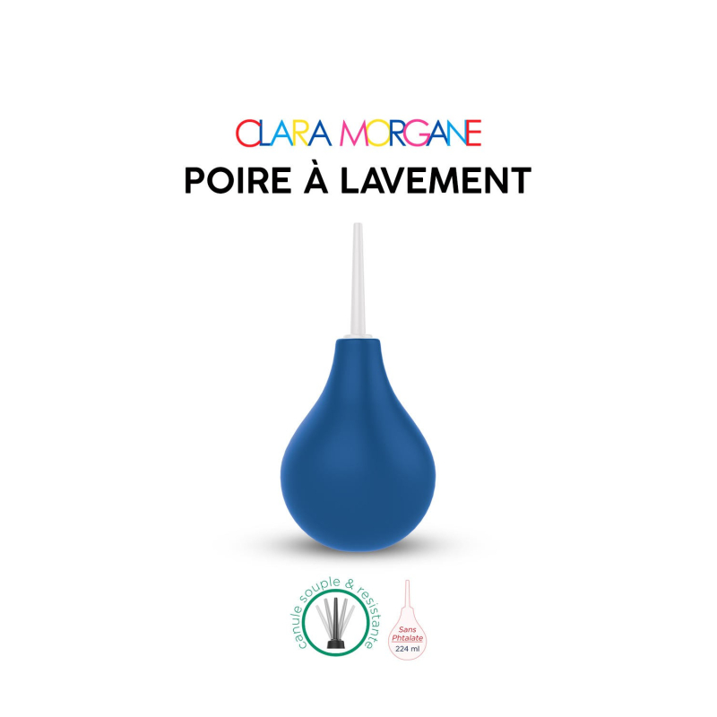 Poire à lavement Clara Morgane Bleue