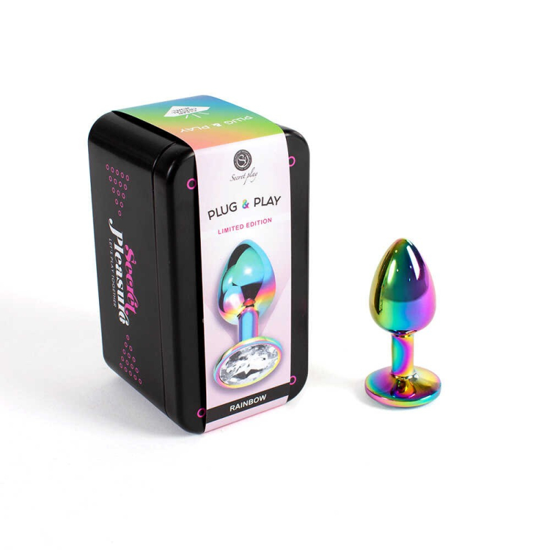 Plug anal secret play Rainbow metal