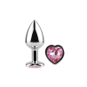 Plug anal secret play Coeur rose Rose
