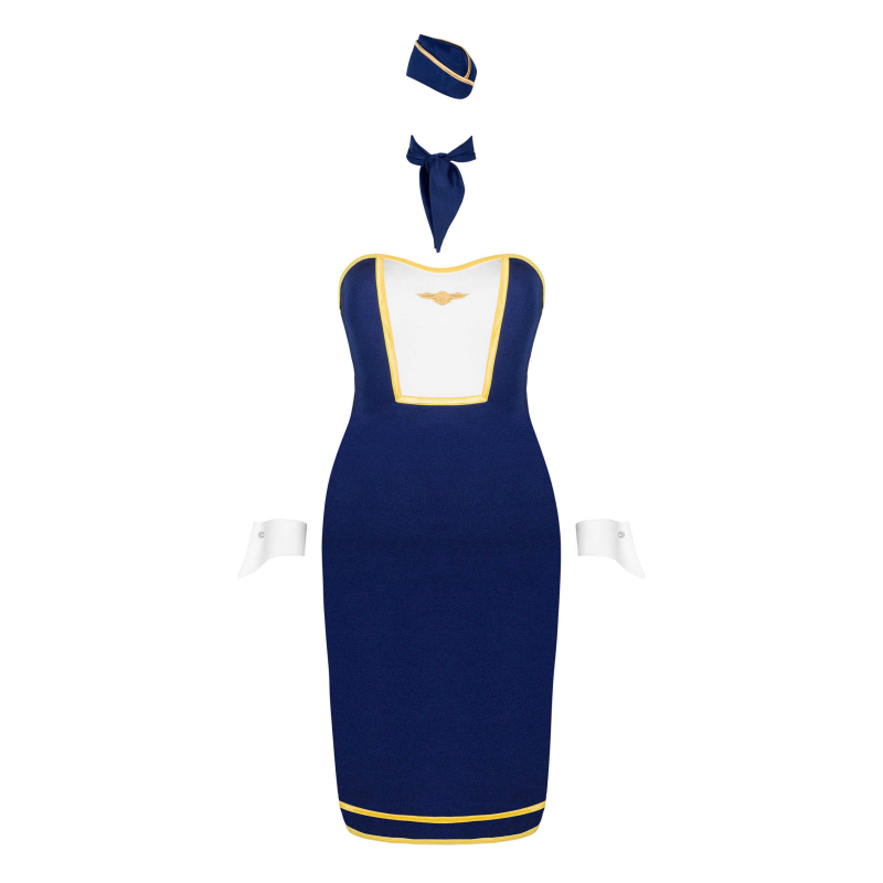 Stewardess uniforme Bleu