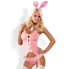 Bunny suit Costume Lapin 4 pcs rose Rose