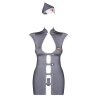Stewardess Costume 3 pcs Gris
