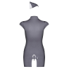 Stewardess Costume 3 pcs Gris