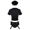 Police set Costume 6 pièces Noir
