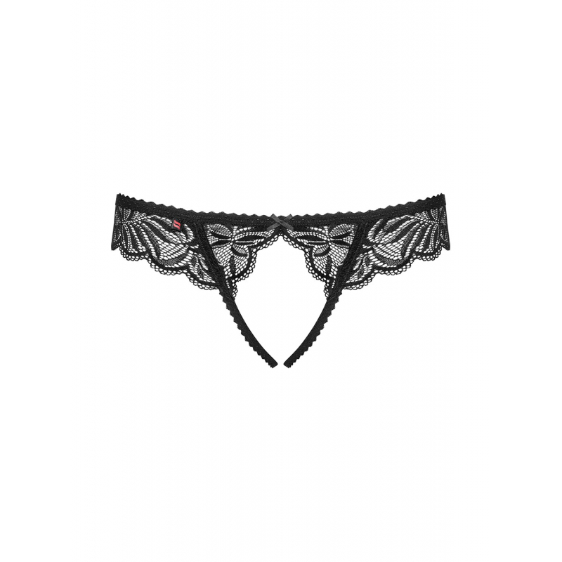 Contica Tanga ouvert Noir