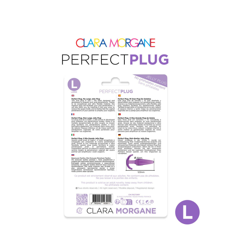 Perfect Plug Clara Morgane Purple L Mauve