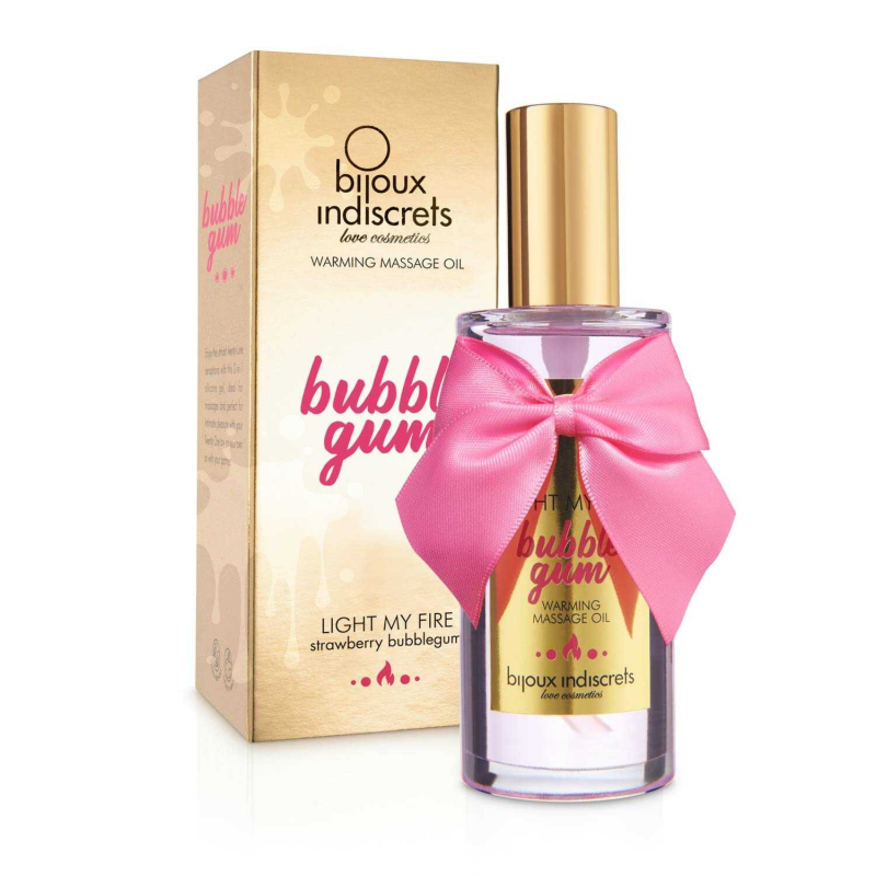 Light my fire Bubblegum huile de massage chauffante Parfum Bubble gum