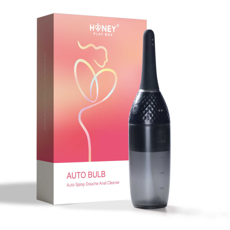 Auto Bulb Nettoyeur anal automatique Noir