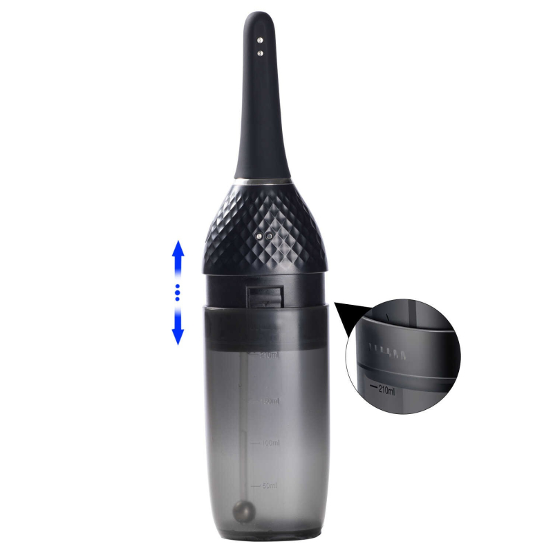 Auto Bulb Nettoyeur anal automatique Noir