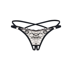 Vila blanes string ouvert Noir