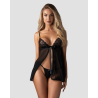 Blomentis babydoll et String Noire