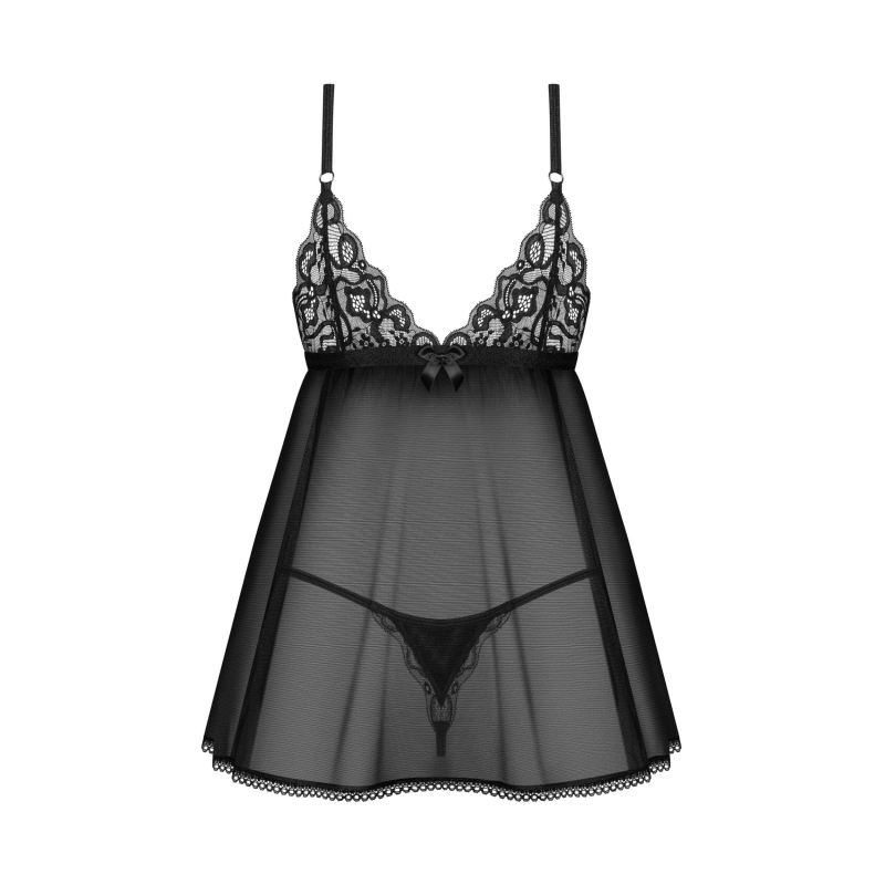 Blomentis babydoll et String Noire