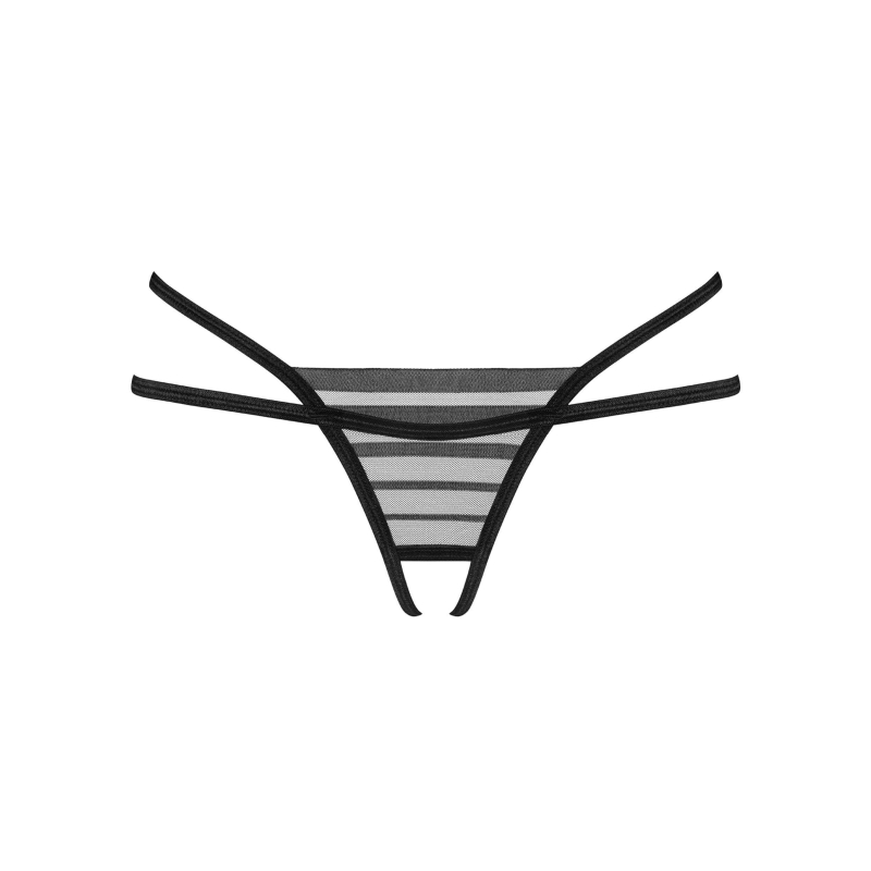 Lune Bellis string ouvert Noir