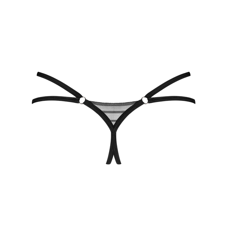 Lune Bellis string ouvert Noir