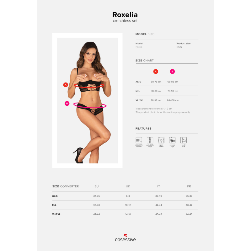 Roxelia ensemble ouvert Noir