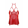 Sexy Kiss 247 babydoll et ruban de satin Rouge