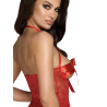 Sexy Kiss 247 babydoll et ruban de satin Rouge