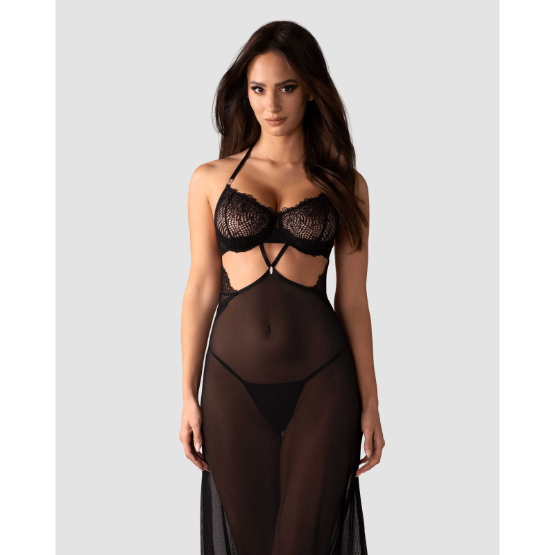 Iliosa nuisette et string Noirs