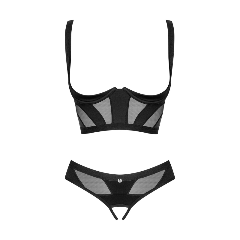 Chic Amoria ensemble ouvert Noir