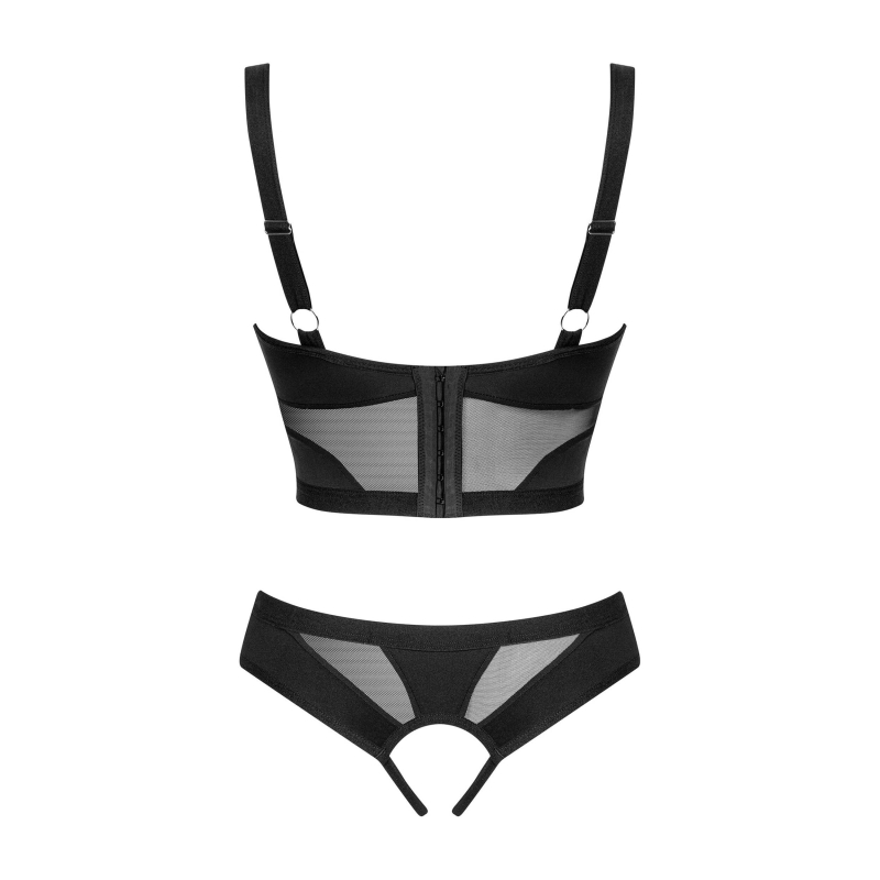 Chic Amoria ensemble ouvert Noir